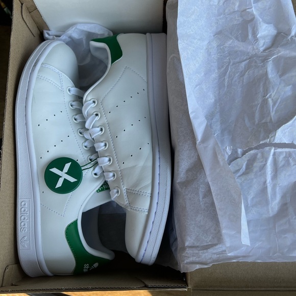 Adidas Stan smith Sz 8 1/2 men white/green with original box(NWT). - Picture 5 of 6
